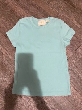 Maeve women’s Tee in Aqua Blue